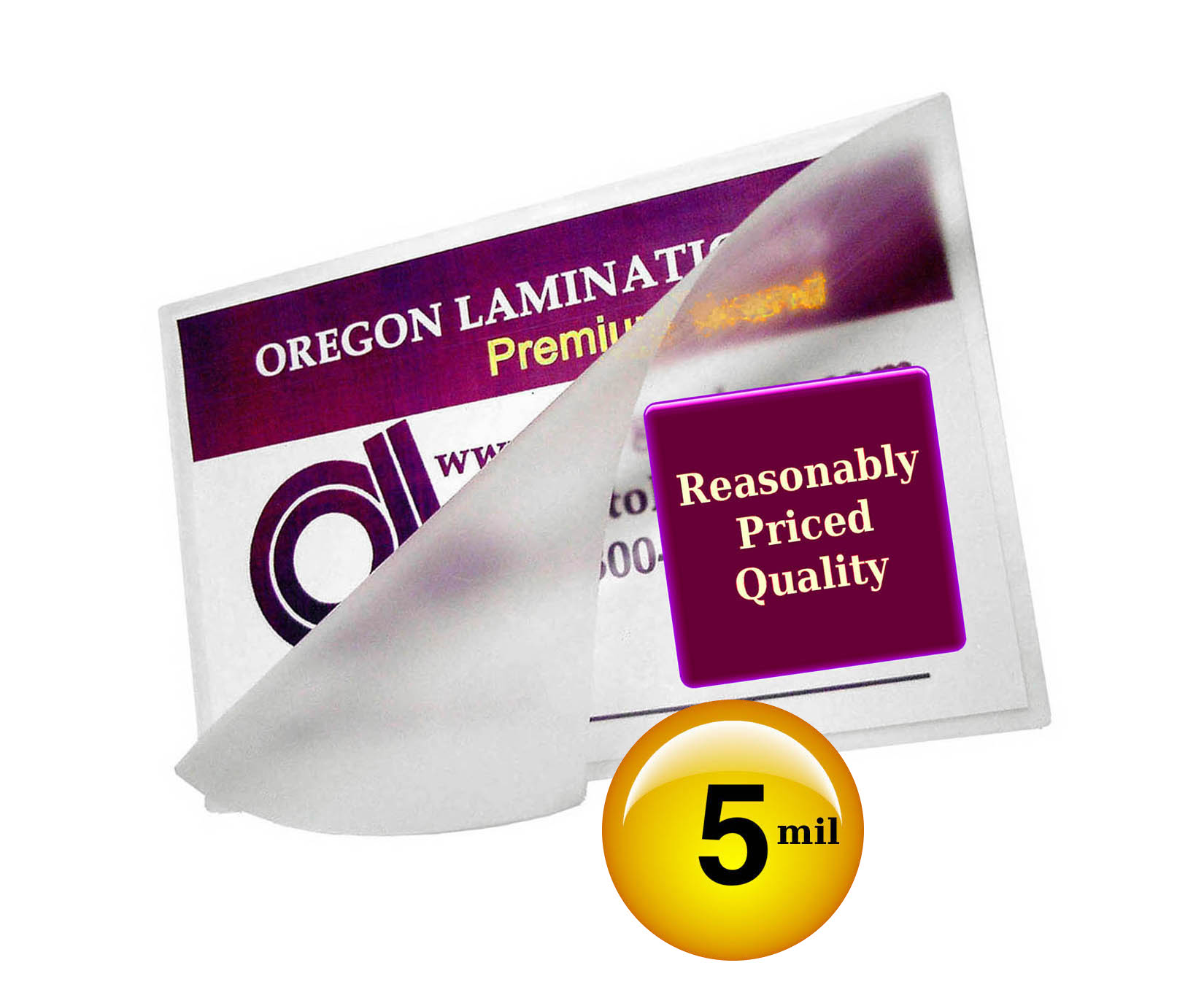 Letter Size 5mil Laminating Pouch Sheets Laminate Paper