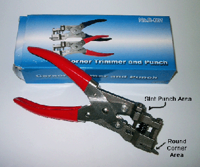 Leather punch : Corner cutter